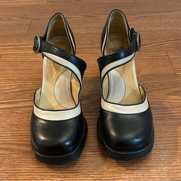 Like New Fluevog Black and White Heels - Picture 6 of 16